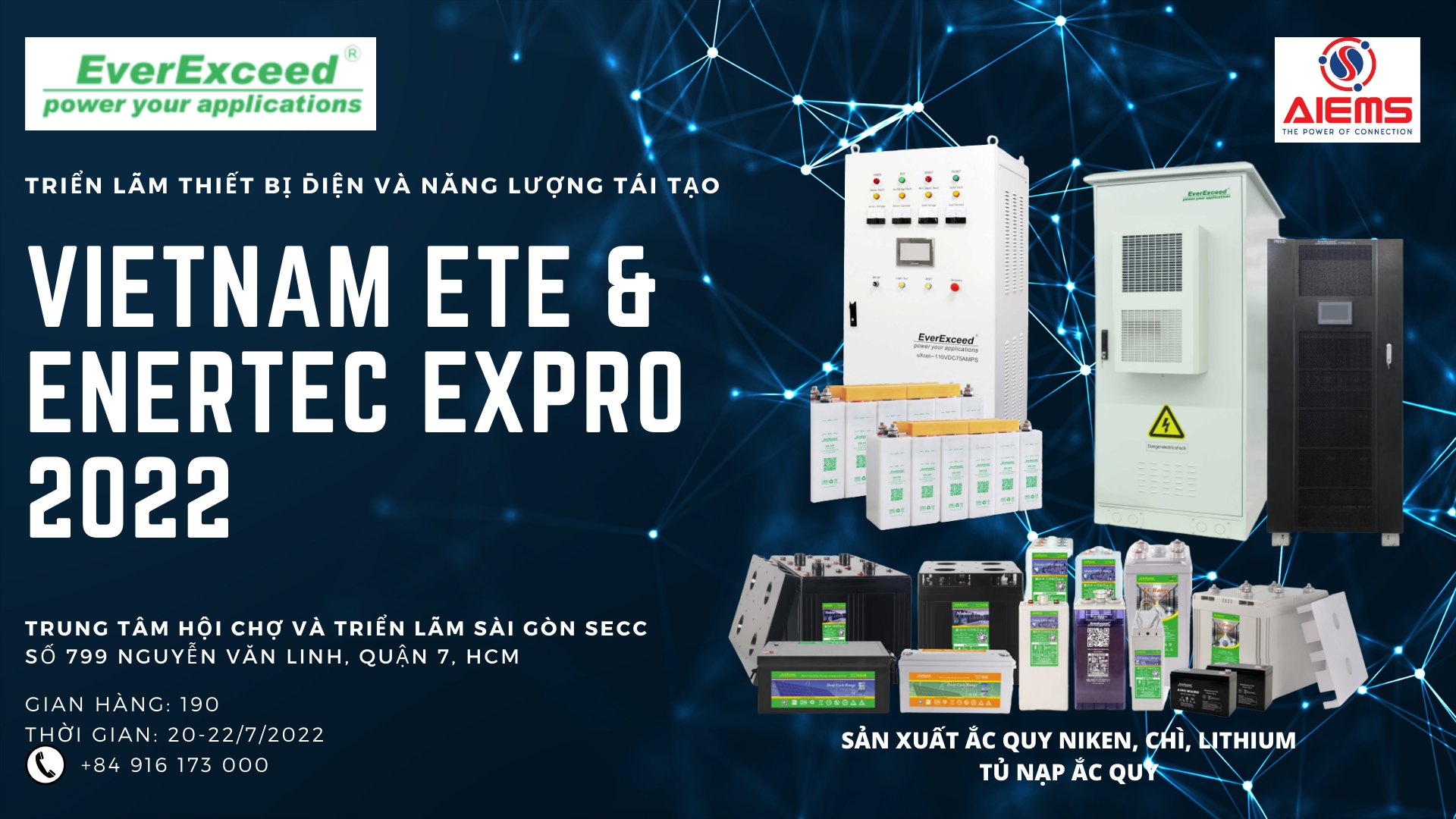 VIỆT NAM ETE 2022 - Triển lãm Quốc tế về Công nghệ, Sản phẩm Tiết kiệm Năng lượng & Năng lượng Xanh